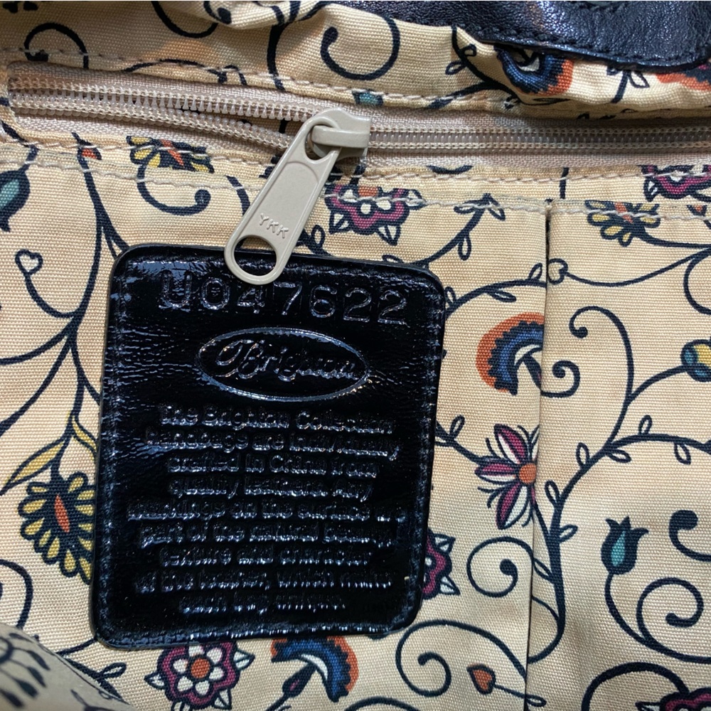 Brighton black leather bag used condition Clean in and out. Side pockets. - Picture 8 of 13